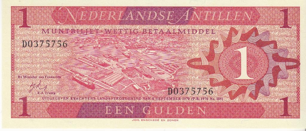 NEDERLANDSE  ANTILLEN   Prachtig/UNC    EEN GULDEN 1970, Postzegels en Munten, Bankbiljetten | Nederland, Ophalen of Verzenden