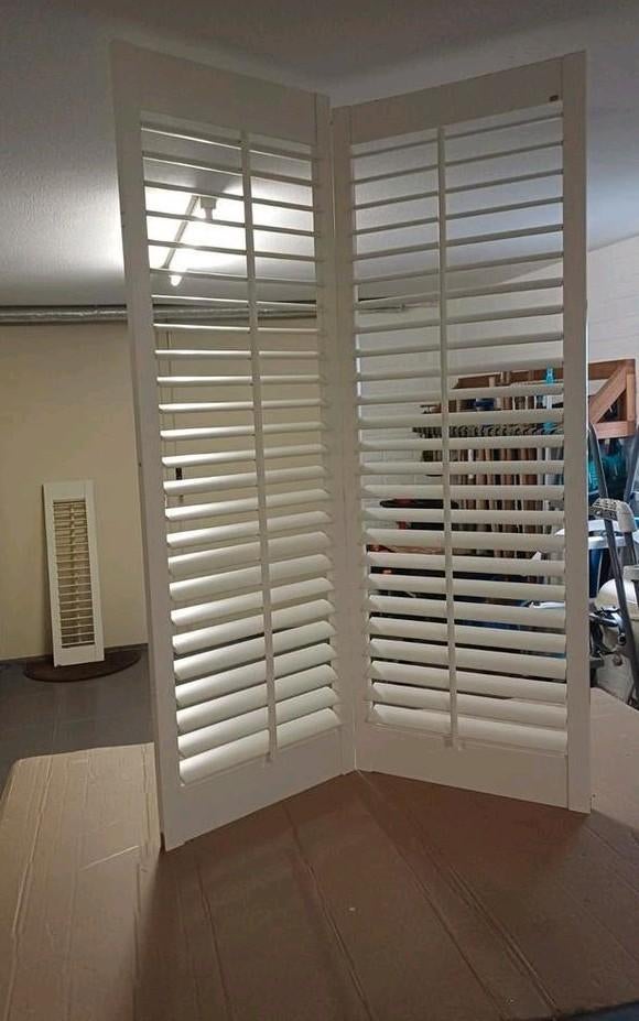 Witte shutter, Ophalen, 100 tot 150 cm, Minder dan 100 cm