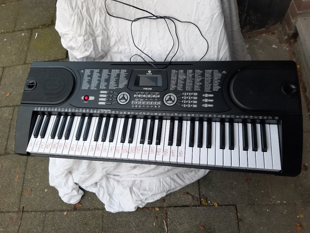 Fazley FKB-050 61 toetsen keyboard zwart, Met standaard, Ophalen, Overige merken, 61 toetsen