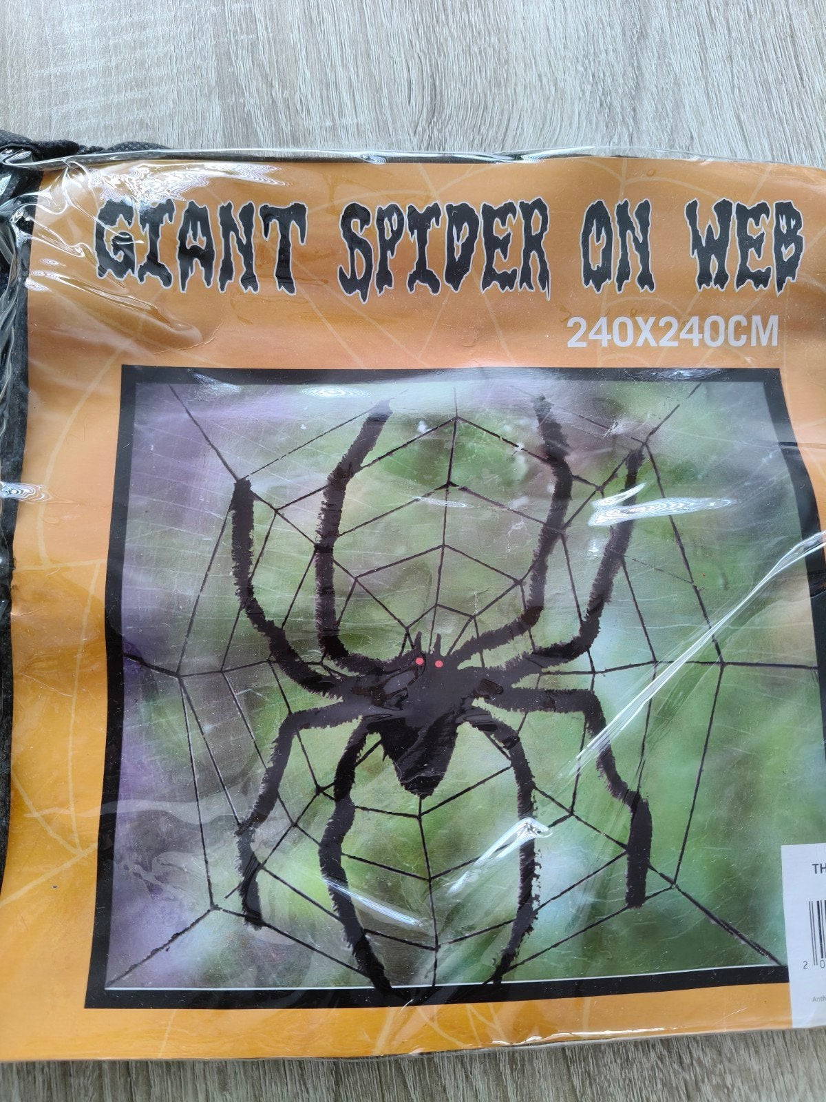 Halloween decoratie grote spin met net, Ophalen of Verzenden, Versiering, Halloween of Griezel