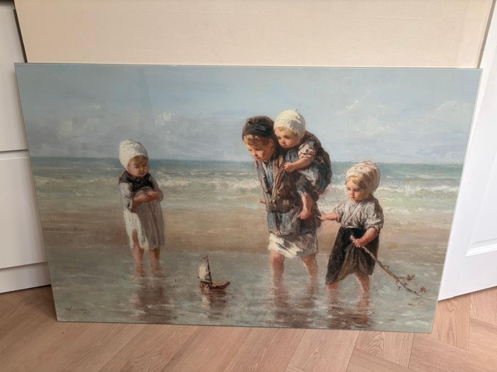Schilderij Jozef Israëls (80x120, plexiglas), Antiek en Kunst, Ophalen