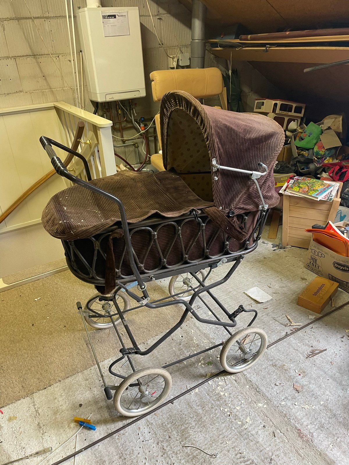 Vintage antieke retro Kinderwagen - Charmant en Uniek, Ophalen, Gebruikt, Kinderwagen, Overige merken