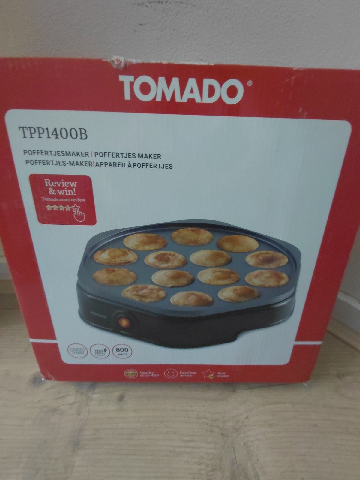 Tomado TPP1400B Poffertjesmaker - Nieuw in doos, Ophalen of Verzenden, Nieuw
