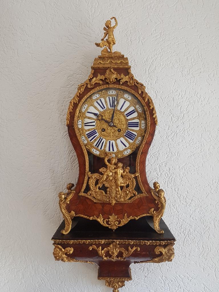 te koop mooie boulle klok op consool, Antiek en Kunst, Ophalen
