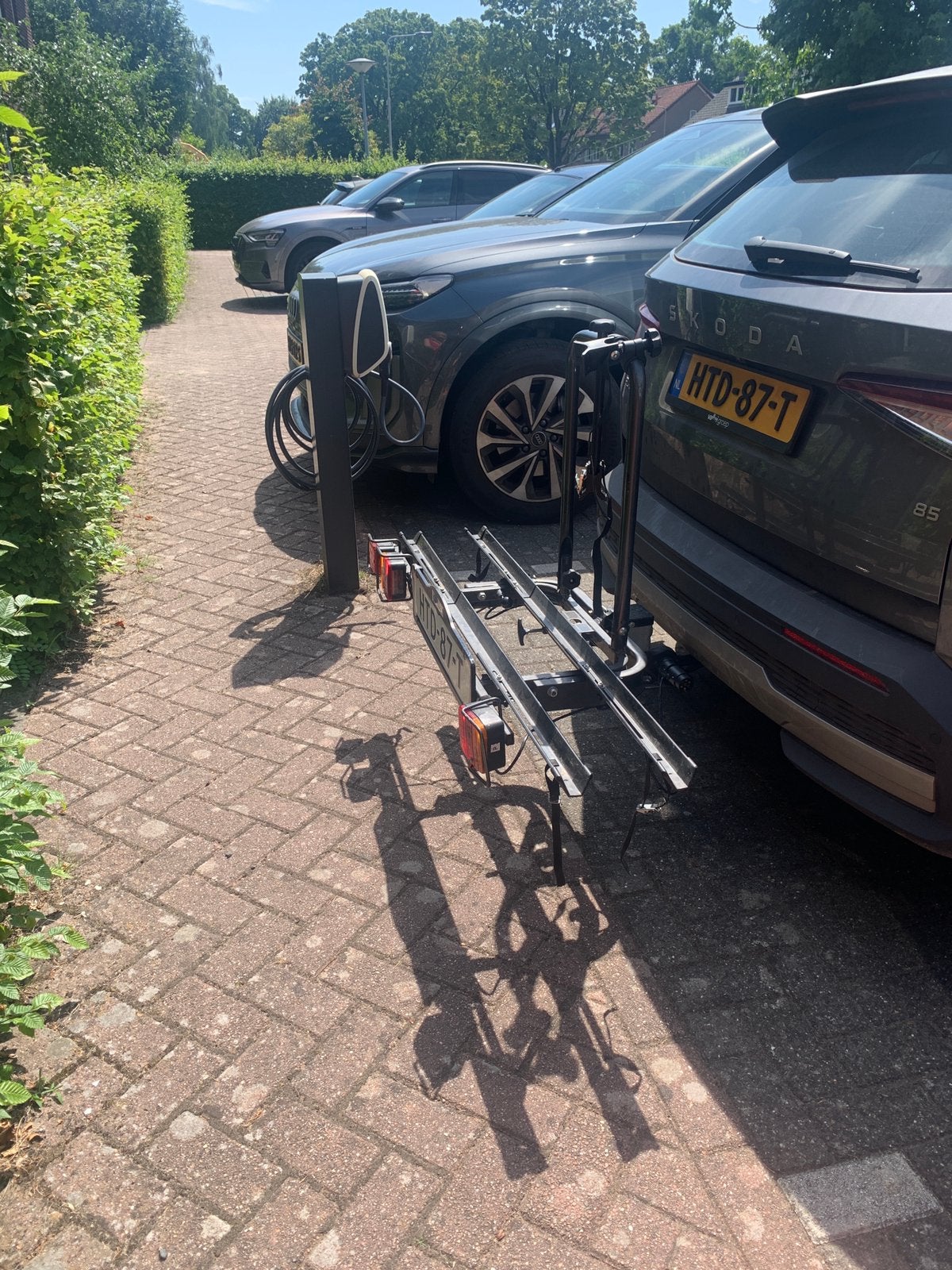 Fietsen drager op trekhaak, Fietsen en Brommers, Ophalen, Gebruikt