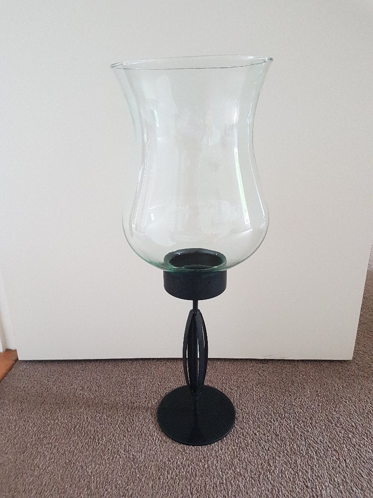 Windlicht op voet!!, Huis en Inrichting, Woonaccessoires | Kandelaars en Kaarsen, Ophalen, Gebruikt, Windlicht