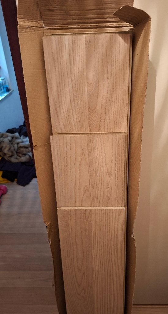 Gratis 9mm kliklaminaat (ca. 40m2) van Praxis in Lochem, Ophalen, Gebruikt, 50 tot 150 cm, 10 m² of meer