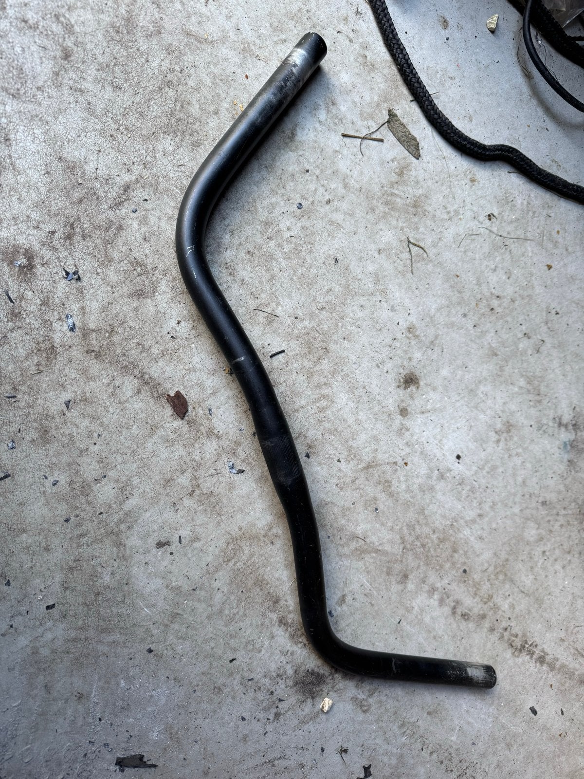 Zwart fietsstuur, gebruikt, 55 cm breed, Gebruikt, Stuur, Staal, Ophalen of Verzenden