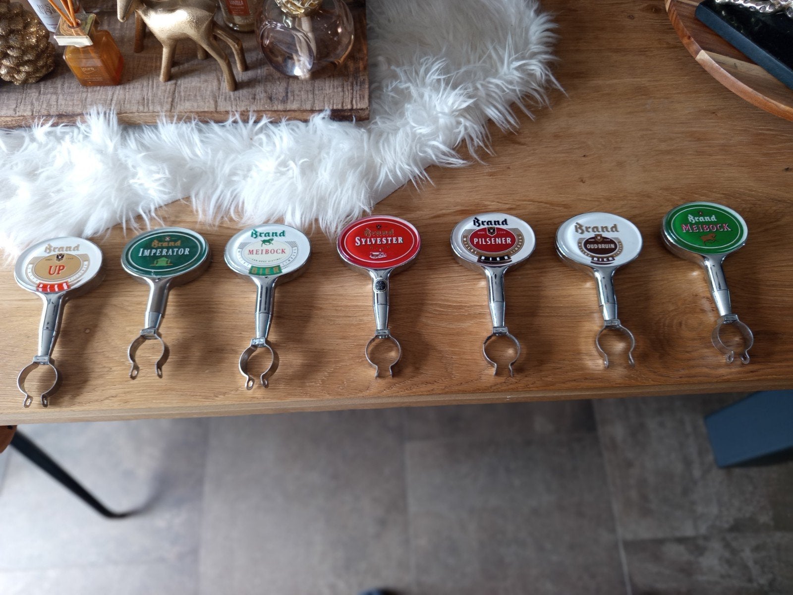 brandbier tapruiters, Ophalen of Verzenden, Rvs of Chroom