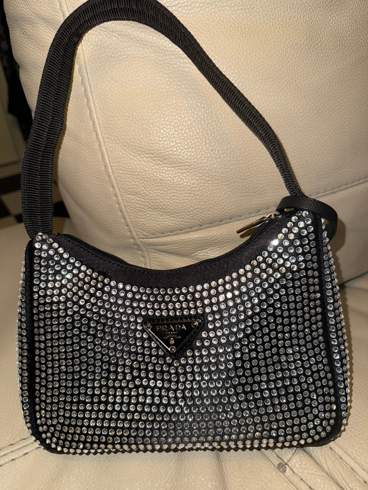 Prada re-edition 2000, Sieraden, Tassen en Uiterlijk, Tassen | Damestassen, Ophalen of Verzenden, Nieuw, Zwart, Handtas