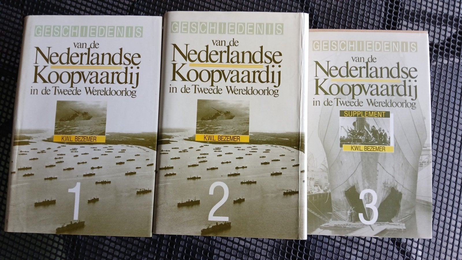 Geschiedenis Nederlandse Koopvaardij WOII (3 delen), Ophalen, Tweede Wereldoorlog, Gelezen, K.W.L. Bezemer