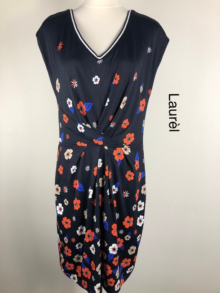 Laurel Jurk  (mt: 40) 17,1/8519, Kleding | Dames, Maat 38/40 (M), Blauw, Zo goed als nieuw, Laurel