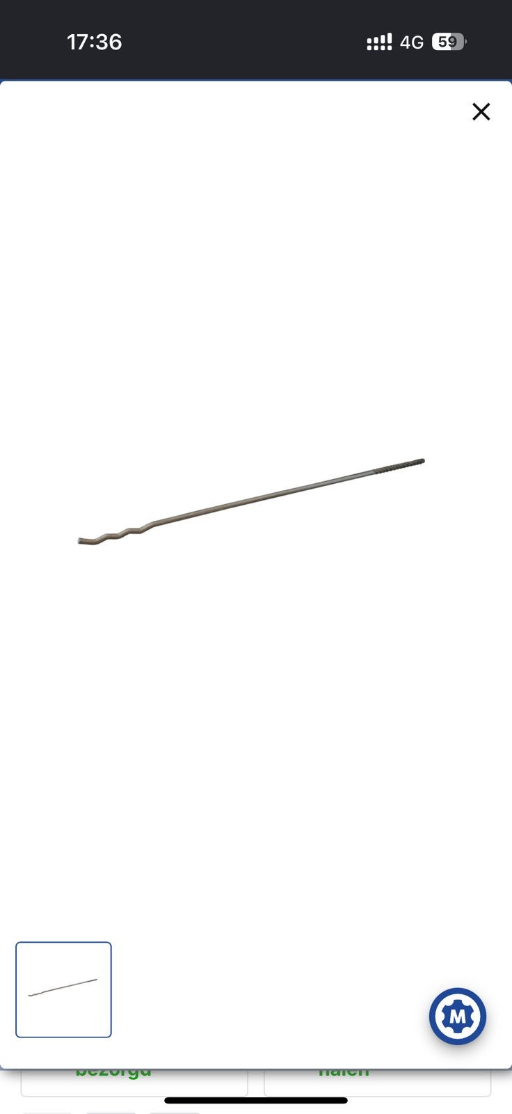 Uni-Slagspouwanker 300x4mm RVS, Ophalen of Verzenden, Nieuw, 250 mm of meer, Rvs