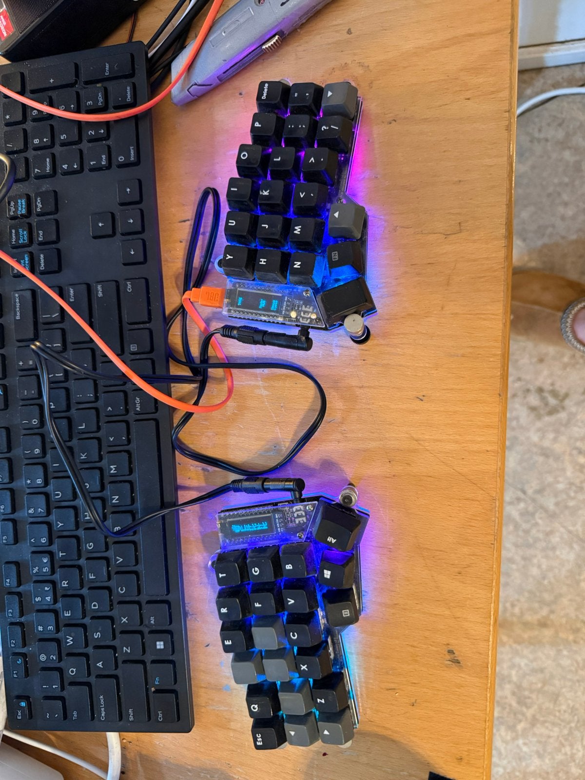 Custom built Corne keyboard v2, Computers en Software, Toetsenborden, Ophalen of Verzenden, Gebruikt