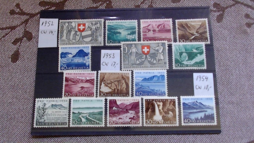 Postzegels Zwitserland postfris, Ophalen of Verzenden, Postfris