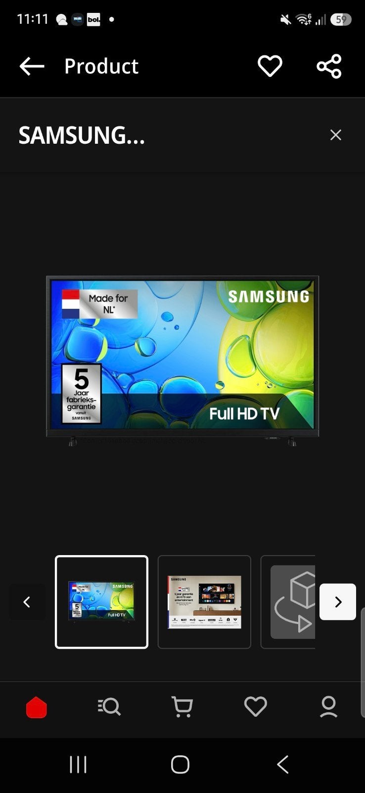Samsung TV 32", Audio, Tv en Foto, Televisies, Ophalen, LED, 50 Hz, Zo goed als nieuw