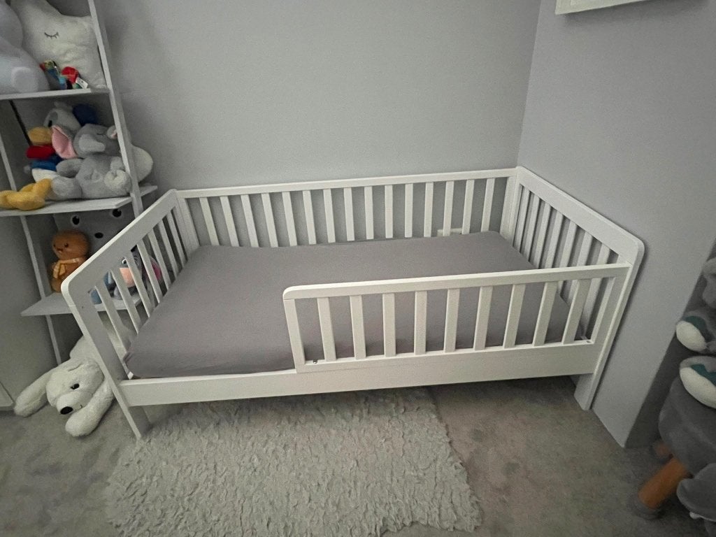 kinderbed wit, Gebruikt, 70 tot 85 cm, 140 tot 160 cm, Ophalen