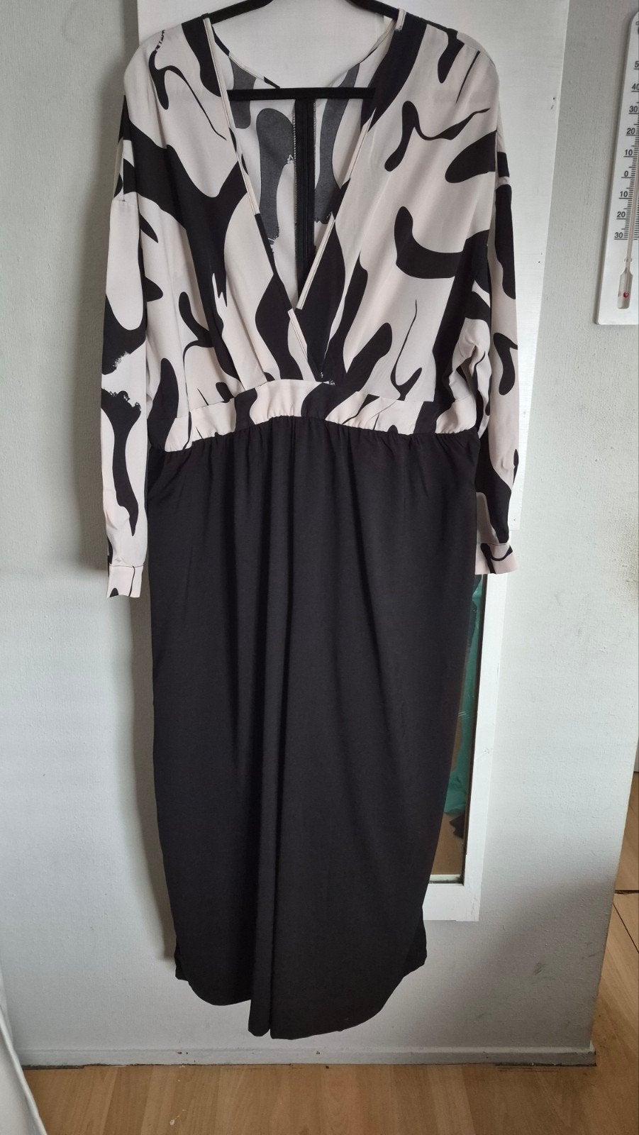 Jumpsuit ZGAN Maat 54 Zwart/Wit Print, Ophalen of Verzenden, Zo goed als nieuw, Zwart, Broek of Spijkerbroek