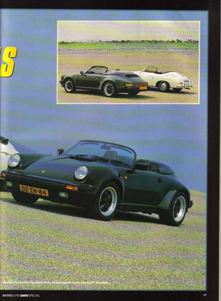 Autovisie vergelijk Porsche 356 Speedster en 911 Speedster, Ophalen of Verzenden, Gelezen, Porsche