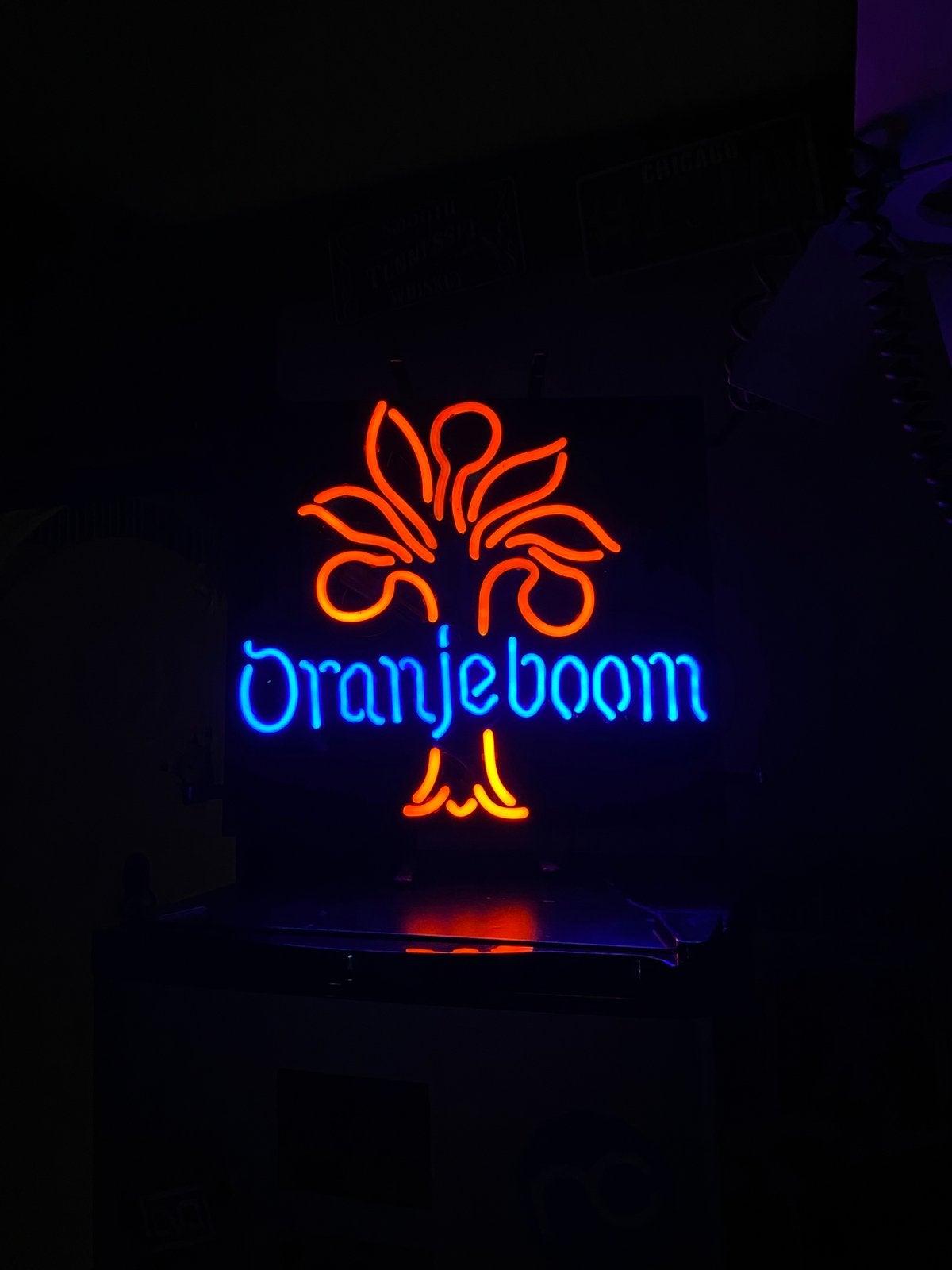 Oranjebier neonlicht, Verzamelen, Retro, Ophalen, Overige typen