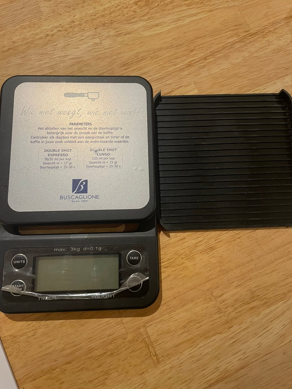 koffieweegschaal met timer – 3 kg / 0,1 g, Ophalen, Zo goed als nieuw