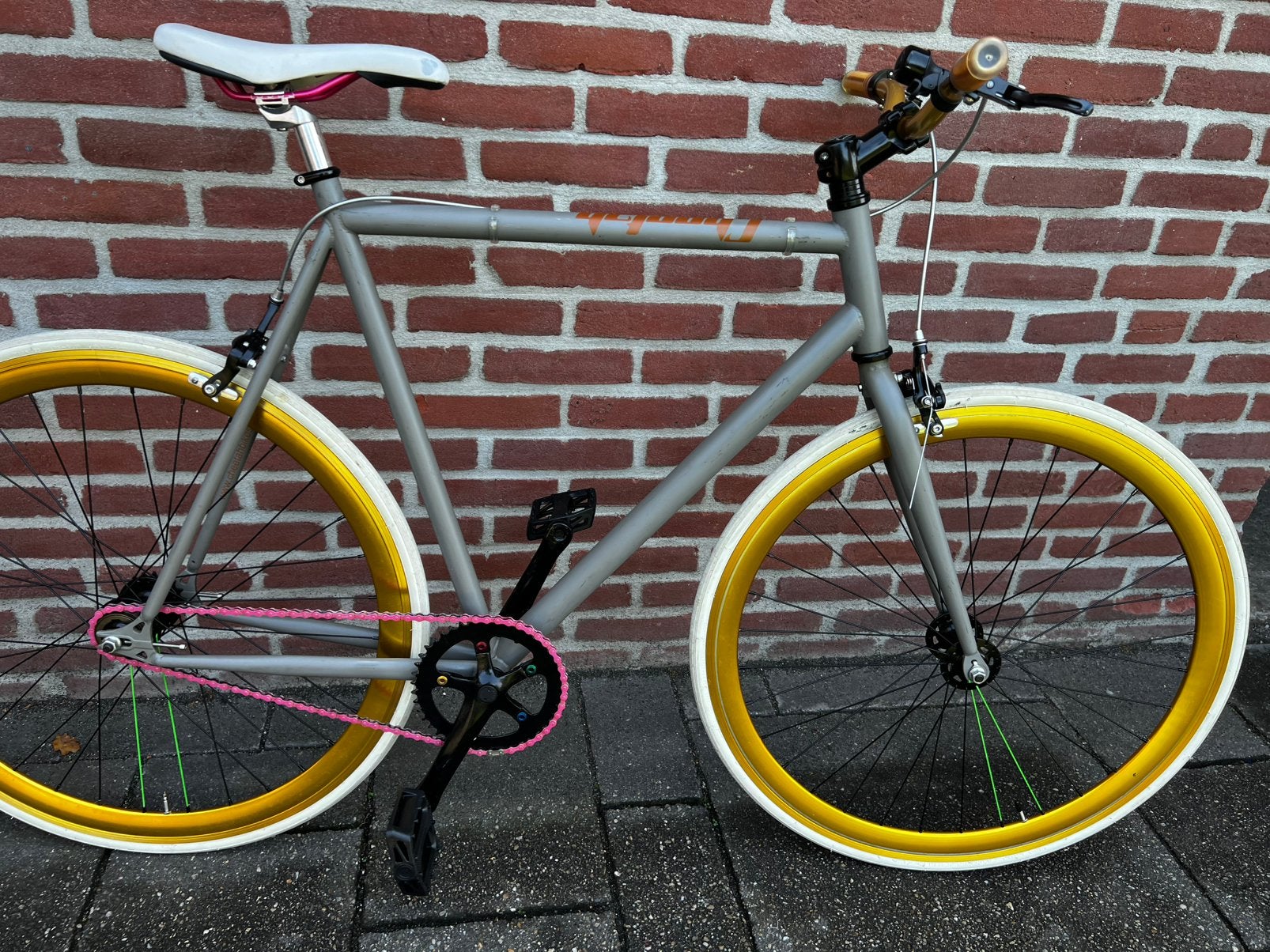 Zeer mooie cheetah 3.0 fixi stadsfiets, Minder dan 10 versnellingen, Velgrem, Zo goed als nieuw, 57 tot 61 cm