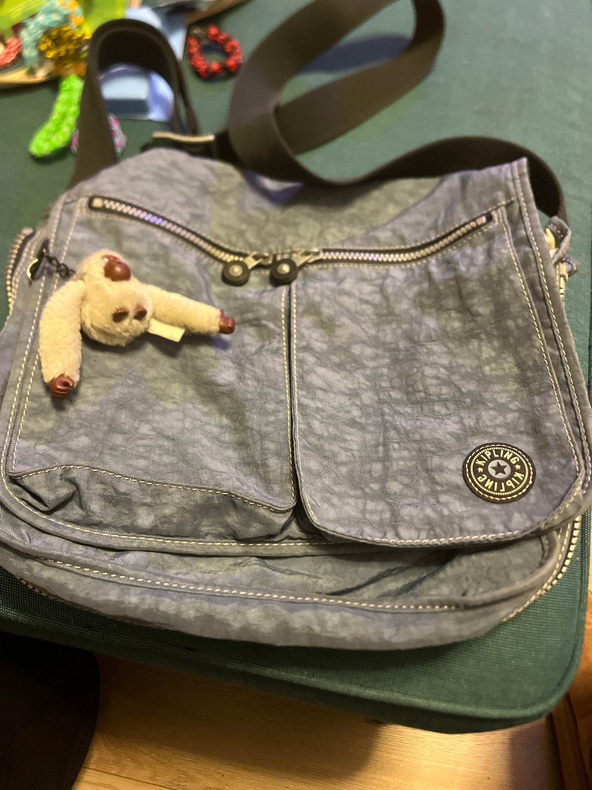Kipling Schoudertas - Blauw - Gebruikt, Ophalen of Verzenden, Gebruikt, Blauw, Schoudertasje