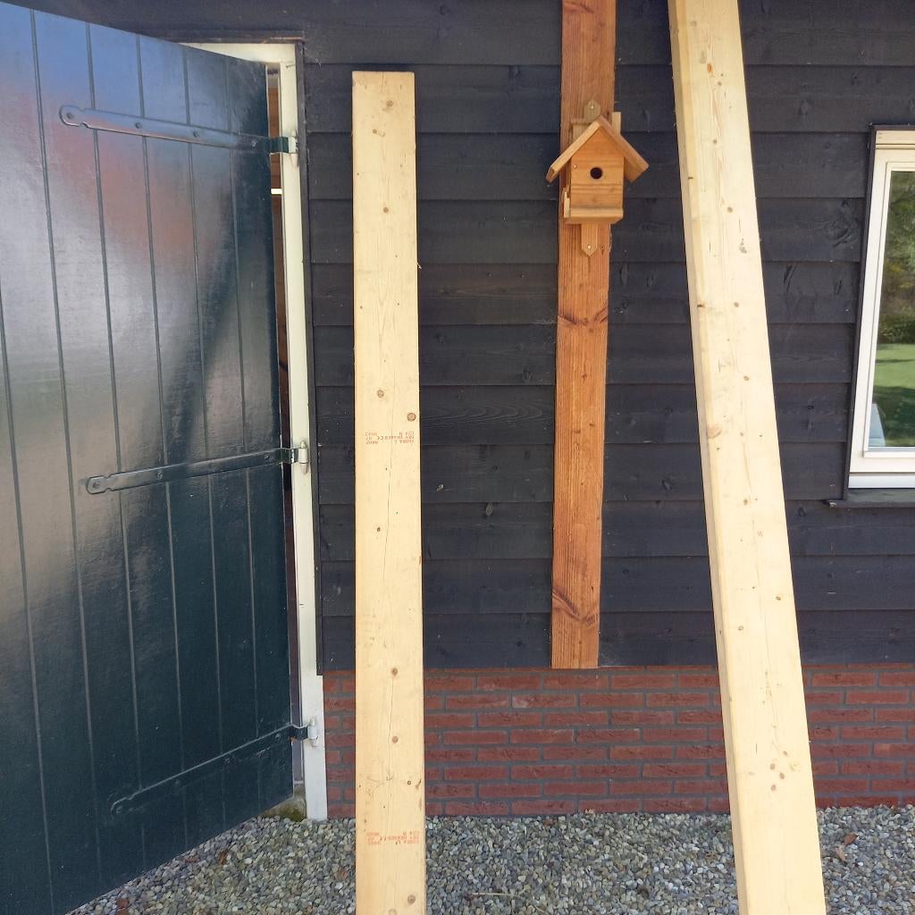 vuren balken, Ophalen, Zo goed als nieuw, 250 tot 300 cm, 50 mm of meer