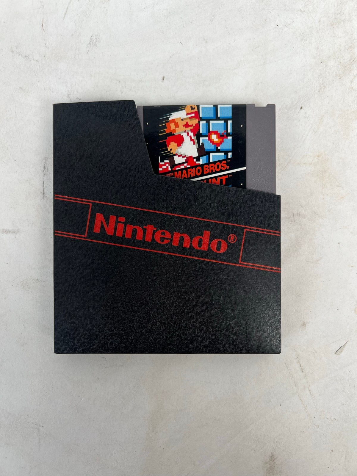 Vintage Super Mario Bros. / Duck Hunt NES Game Cartridge, Spelcomputers en Games, Games | Nintendo NES, Gebruikt, 2 spelers, Eén computer