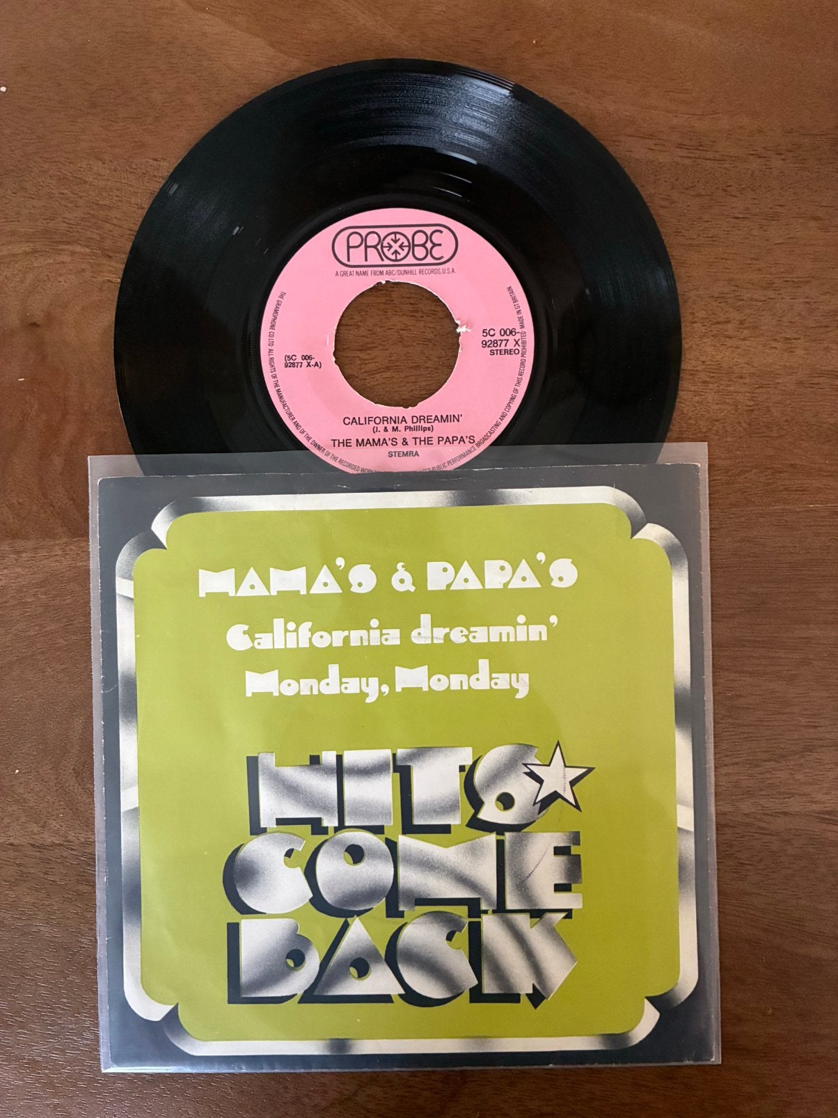 The Mama’s & The Papa’s - California dreaming /Monday monday, Ophalen of Verzenden, 7 inch