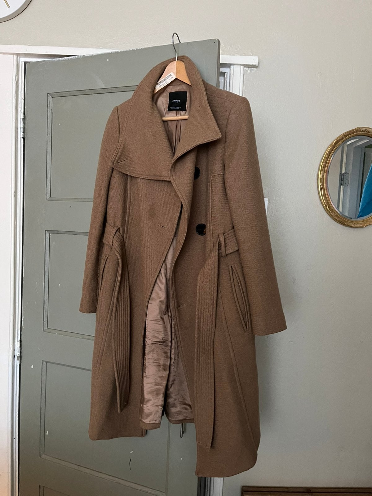 Mango jas winter, Ophalen, Gedragen, Maat 36 (S), Bruin