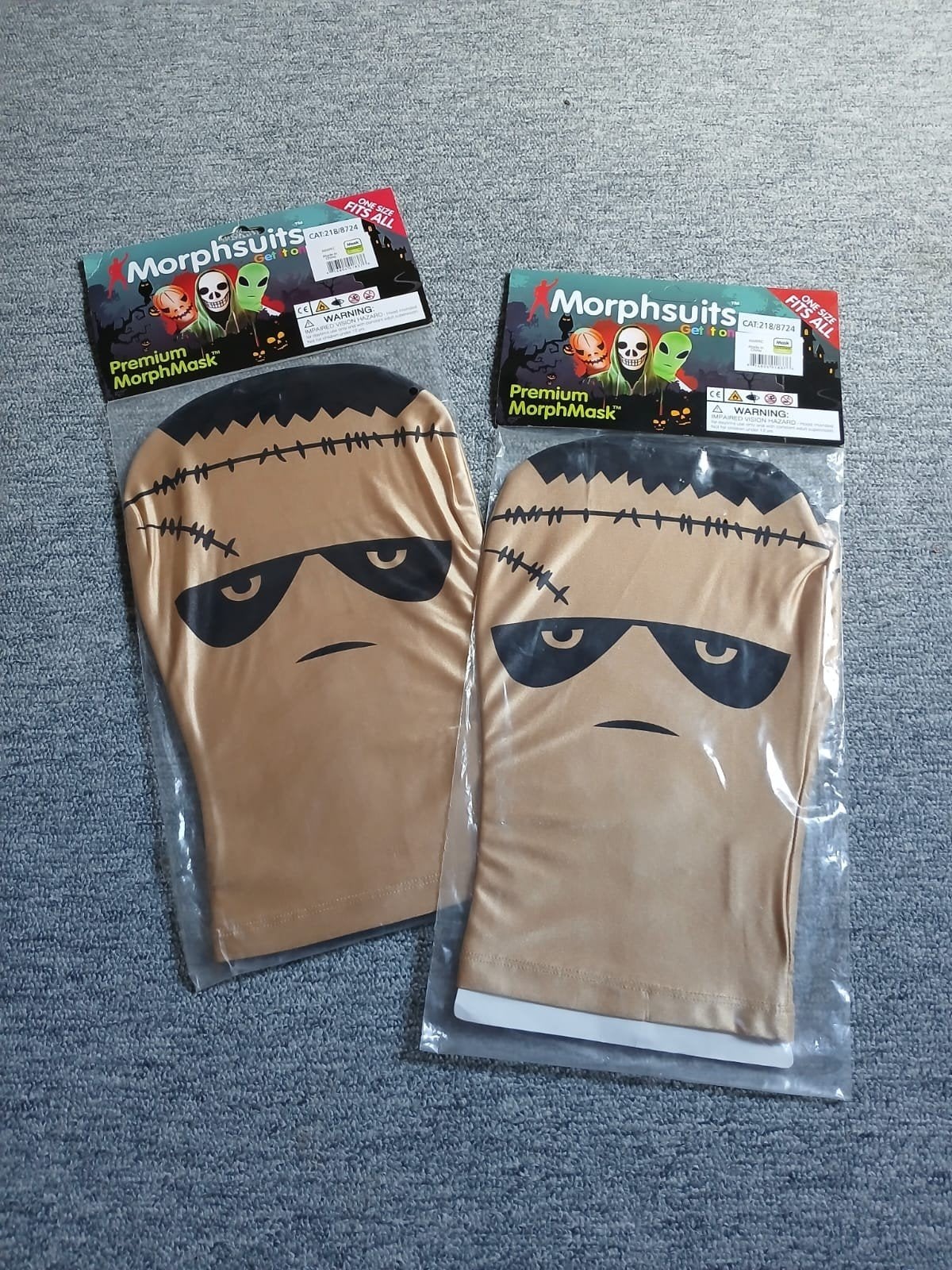 Morphsuits Premium MorphMask Frankenstein Halloween Masker, Ophalen of Verzenden, Nieuw, Feestartikel, Halloween of Griezel