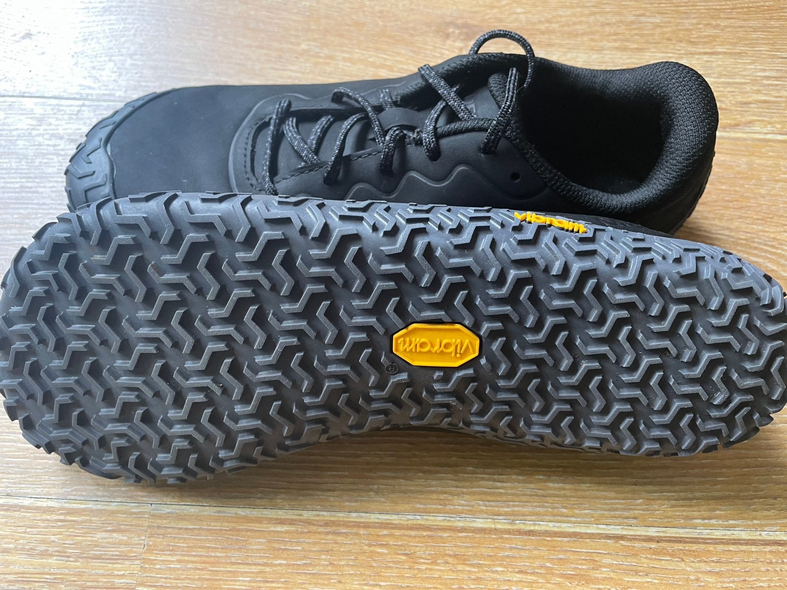 Merrell leren barefoot (wandelschoen) 40, Verzenden, Zwart, Wandelschoenen, Zo goed als nieuw