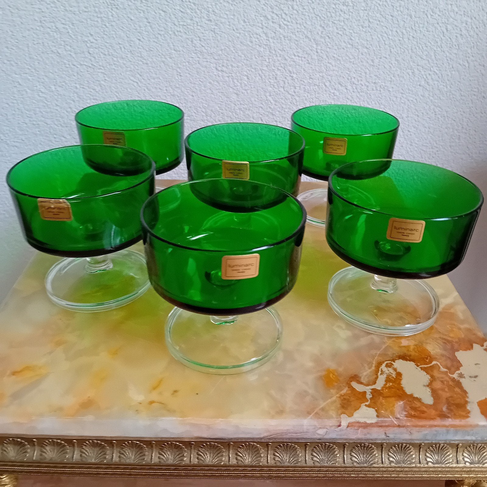 Luminarc kristallen coupes, glazen voor dessert of bubbels, Ophalen of Verzenden