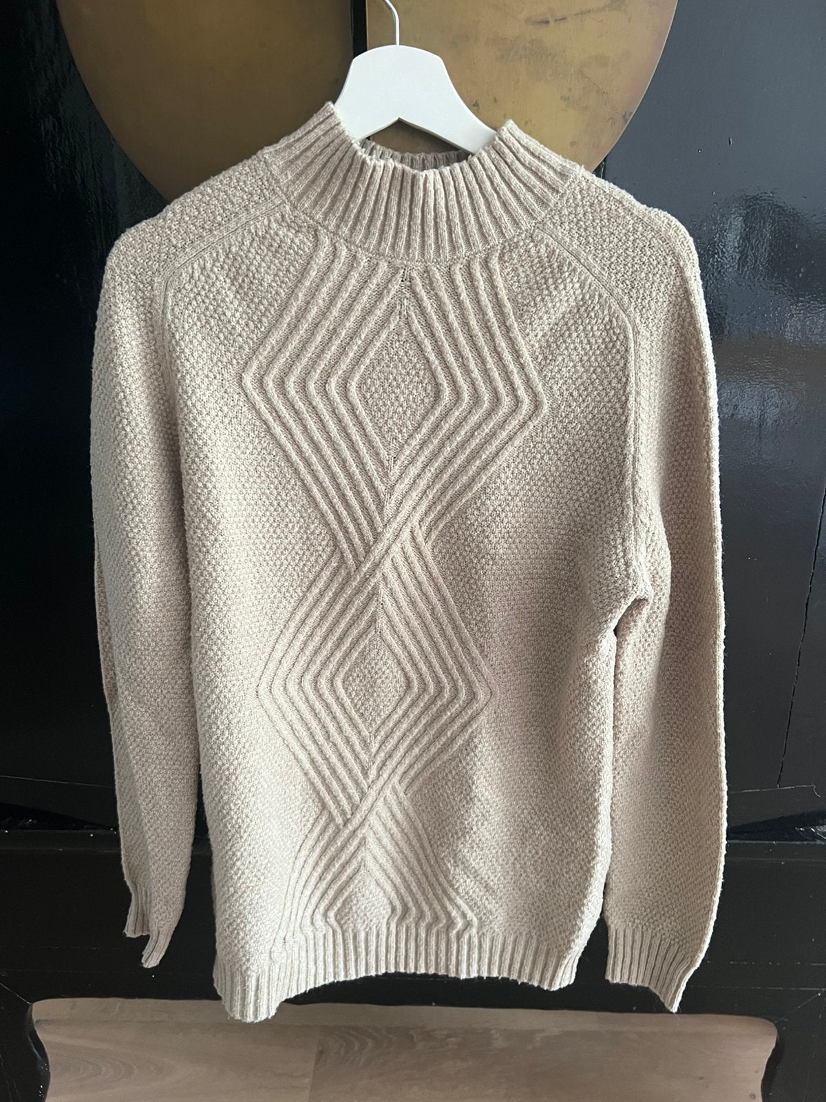 ZUMO Gebreide Trui Beige / Zand – Maat L, Ophalen of Verzenden, Gedragen, Maat 52/54 (L), Beige