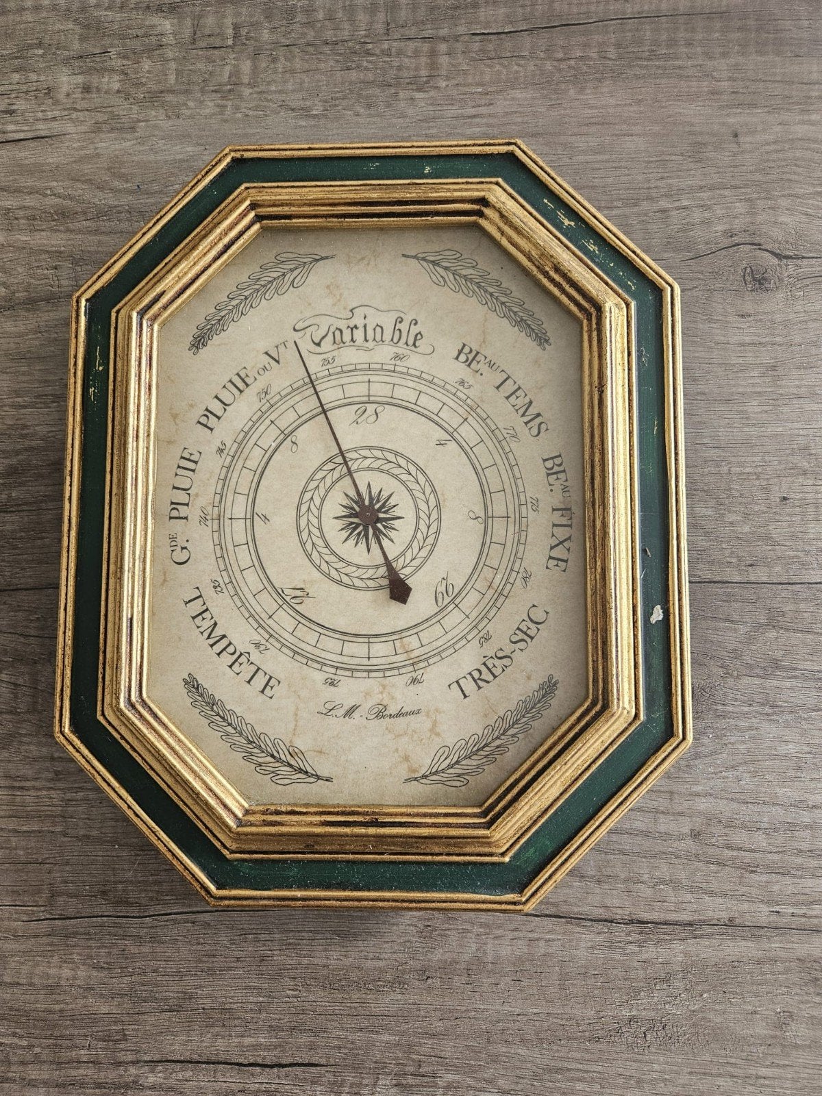 Antieke Barometer - Decoratief Weerstation, Ophalen of Verzenden, Gebruikt, Barometer