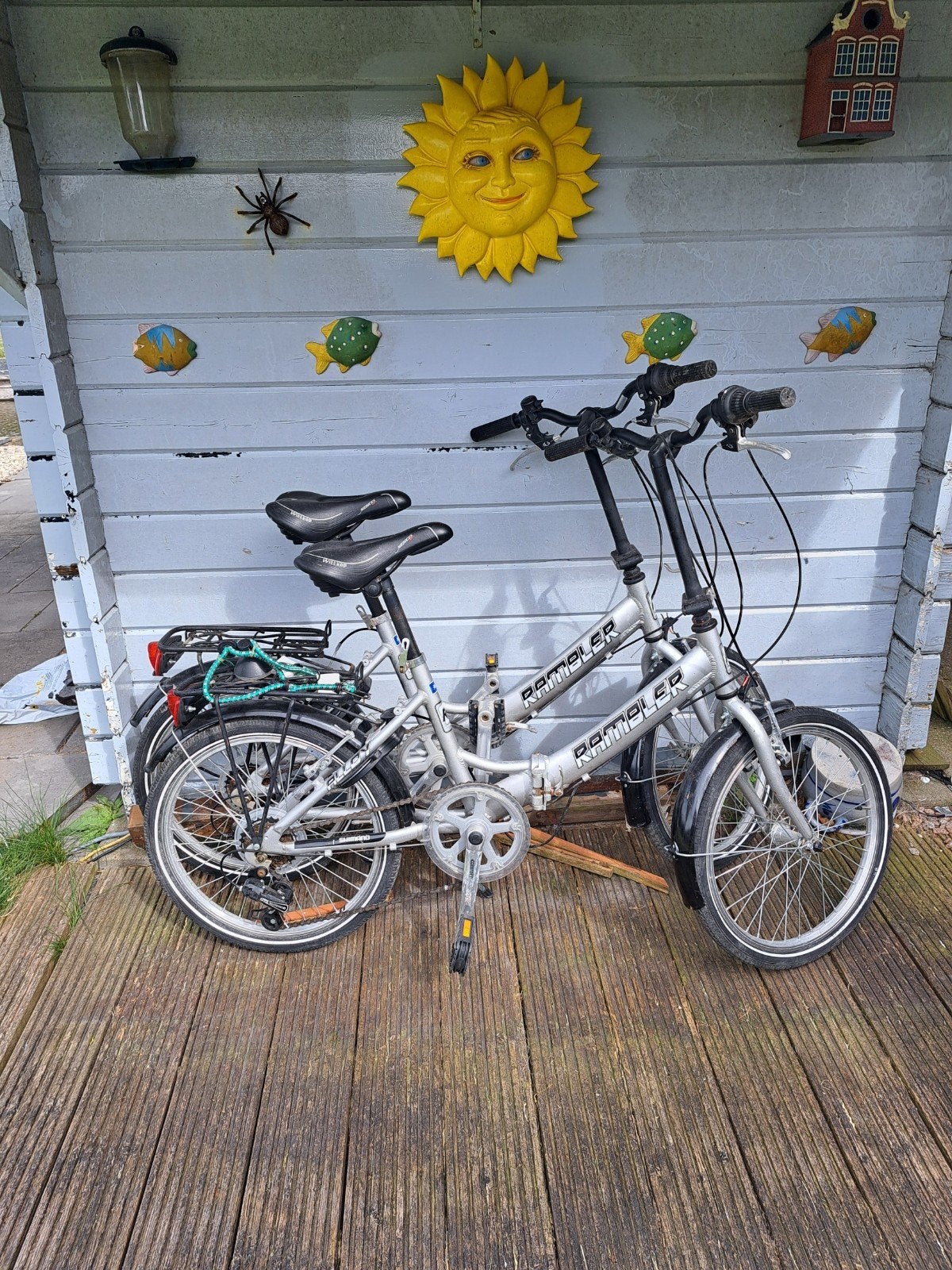 Twee vouwfietsen met 20 inch banden, 20 inch of meer, Gebruikt, Versnellingen, Totaal opvouwbaar
