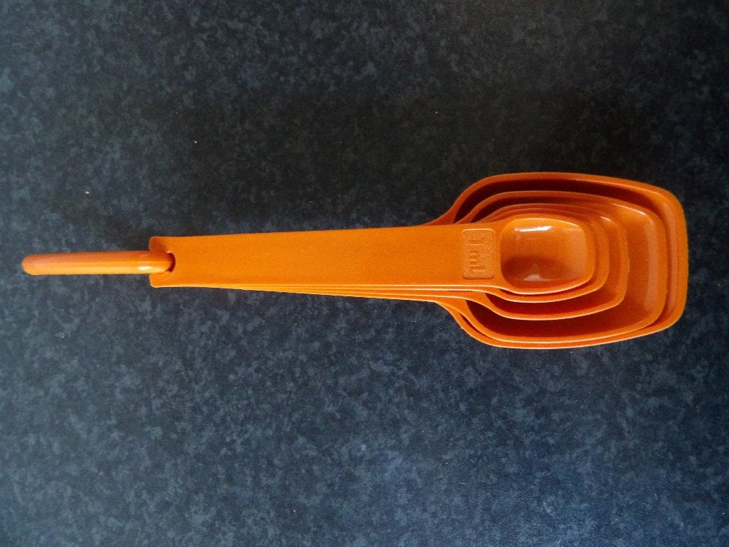Als nieuw Tupperware maatschepjes, Ophalen of Verzenden, Zo goed als nieuw, Oranje, Overige typen