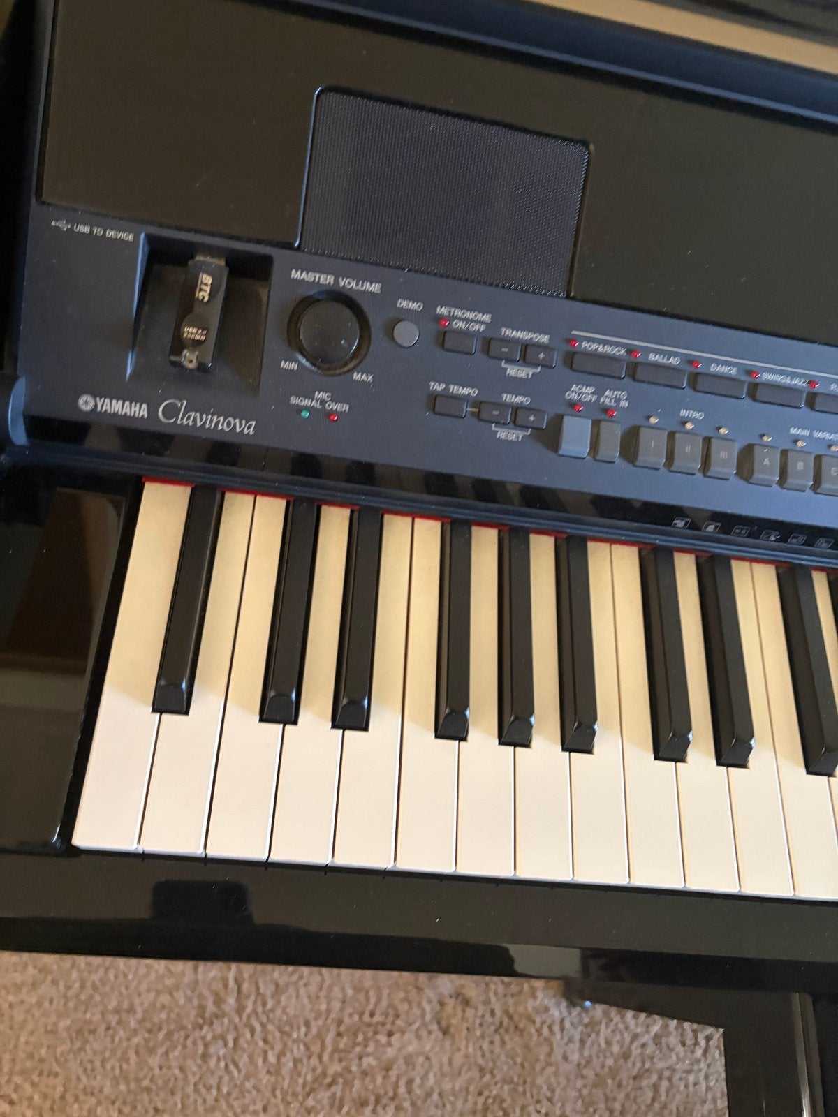 Yamaha Clavinova 509PE, Muziek en Instrumenten, Piano's, Ophalen, Zwart, Digitaal, Zo goed als nieuw