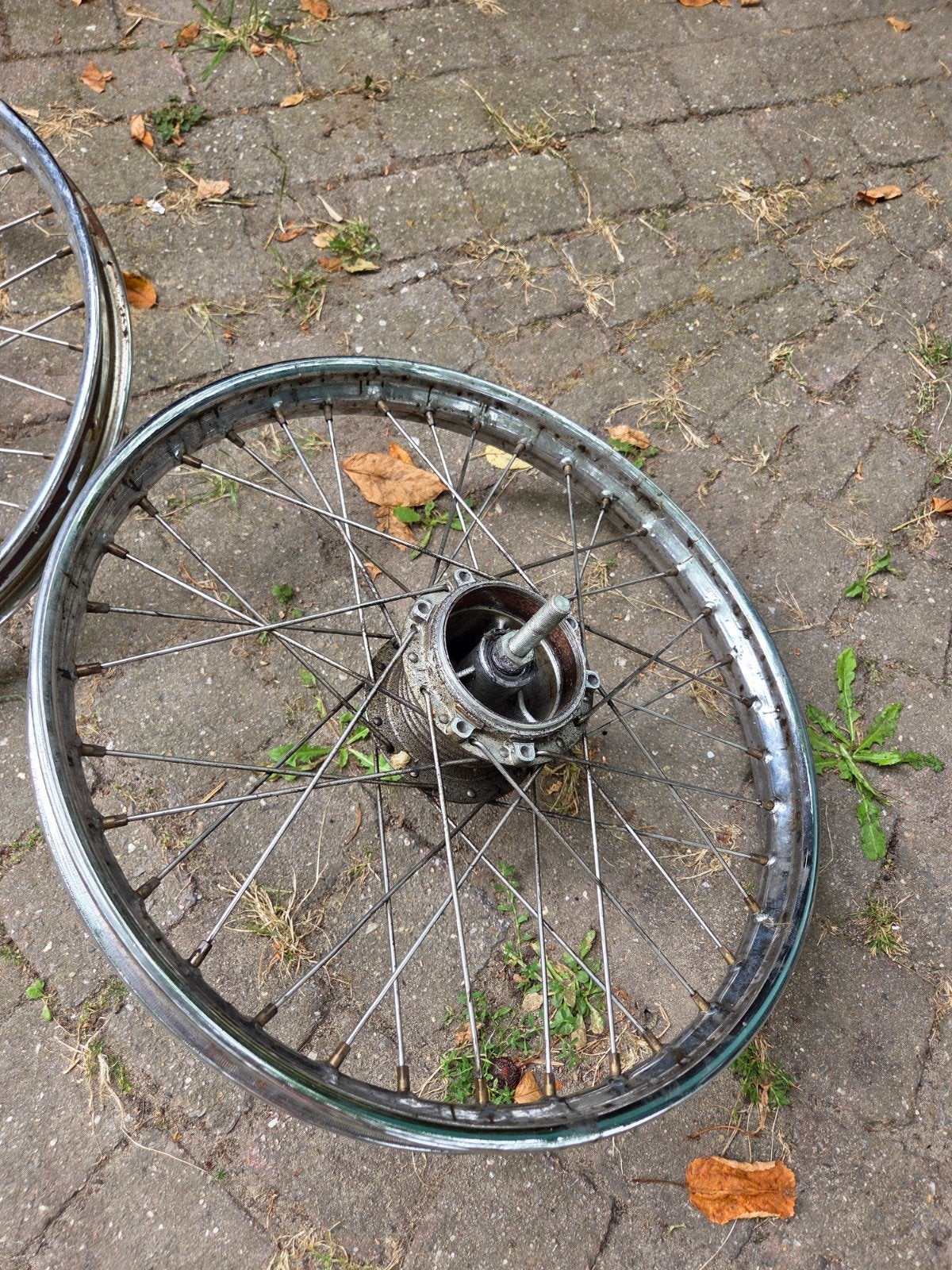 Originele spaakvelgen Puch Maxi City 25, Ophalen