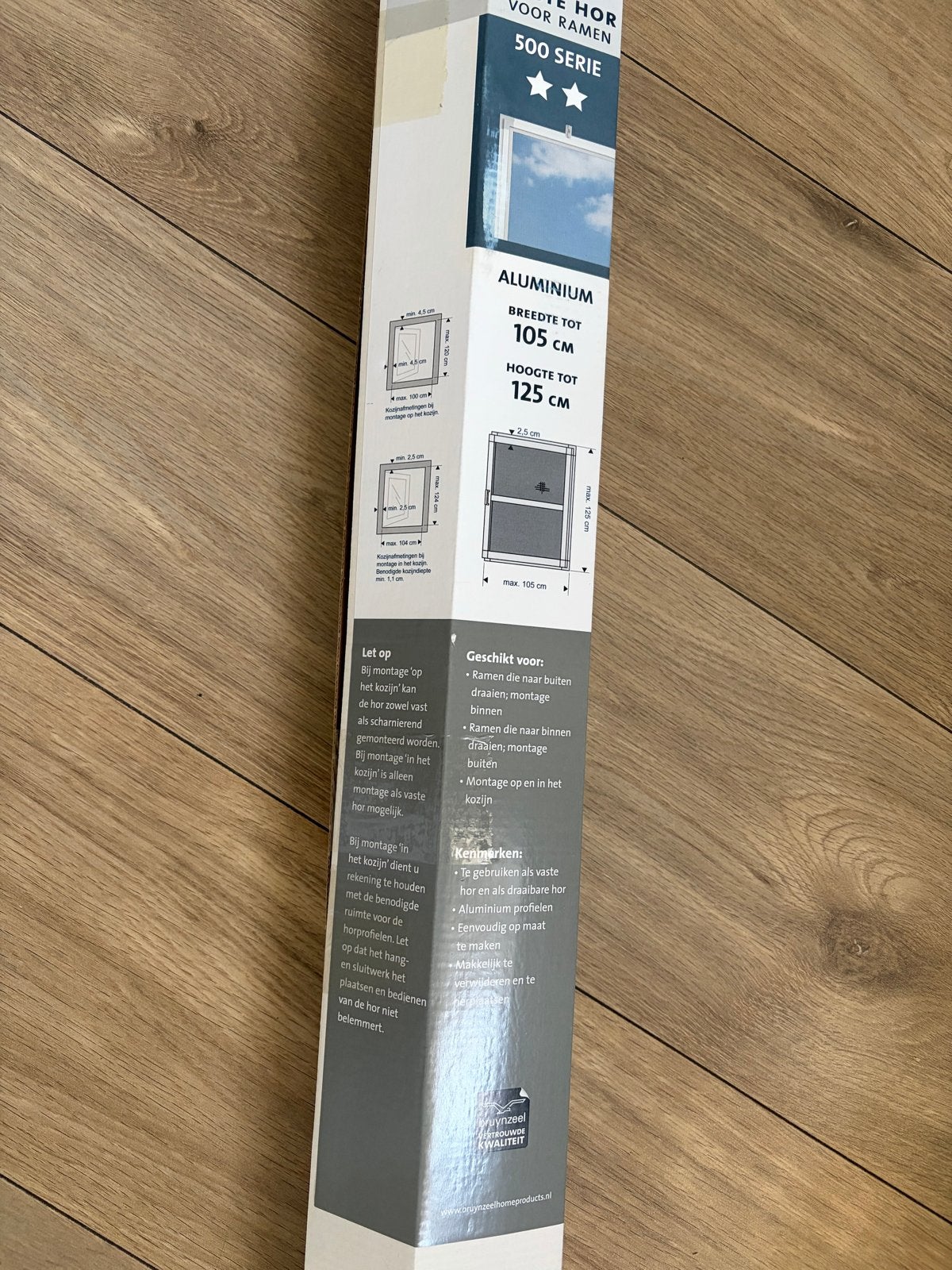 Nieuwe Bruynzeel Vaste Hor 500 Serie - Aluminium, Ophalen, Nieuw, Overige typen, 80 tot 120 cm