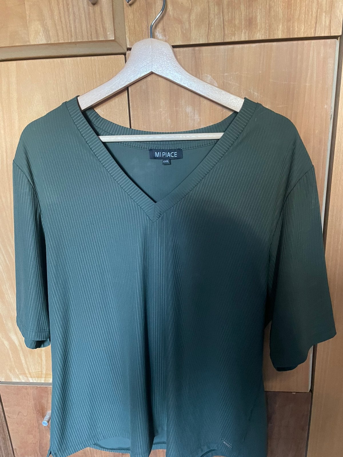 Shirt Mi Piace xxxl mosgroen, Kleding | Dames, Maat 46/48 (XL) of groter, Ophalen of Verzenden, Zo goed als nieuw, Korte mouw
