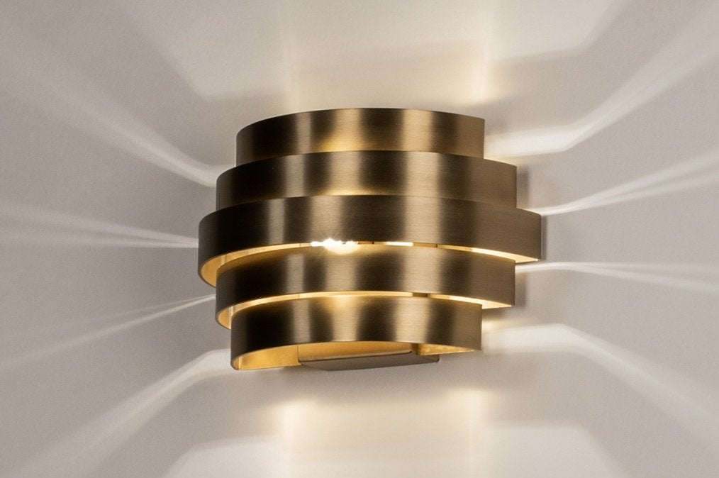 wandlamp goud of zwart tafel bed keuken hoekbank lamp 20cm, Ophalen of Verzenden, Nieuw