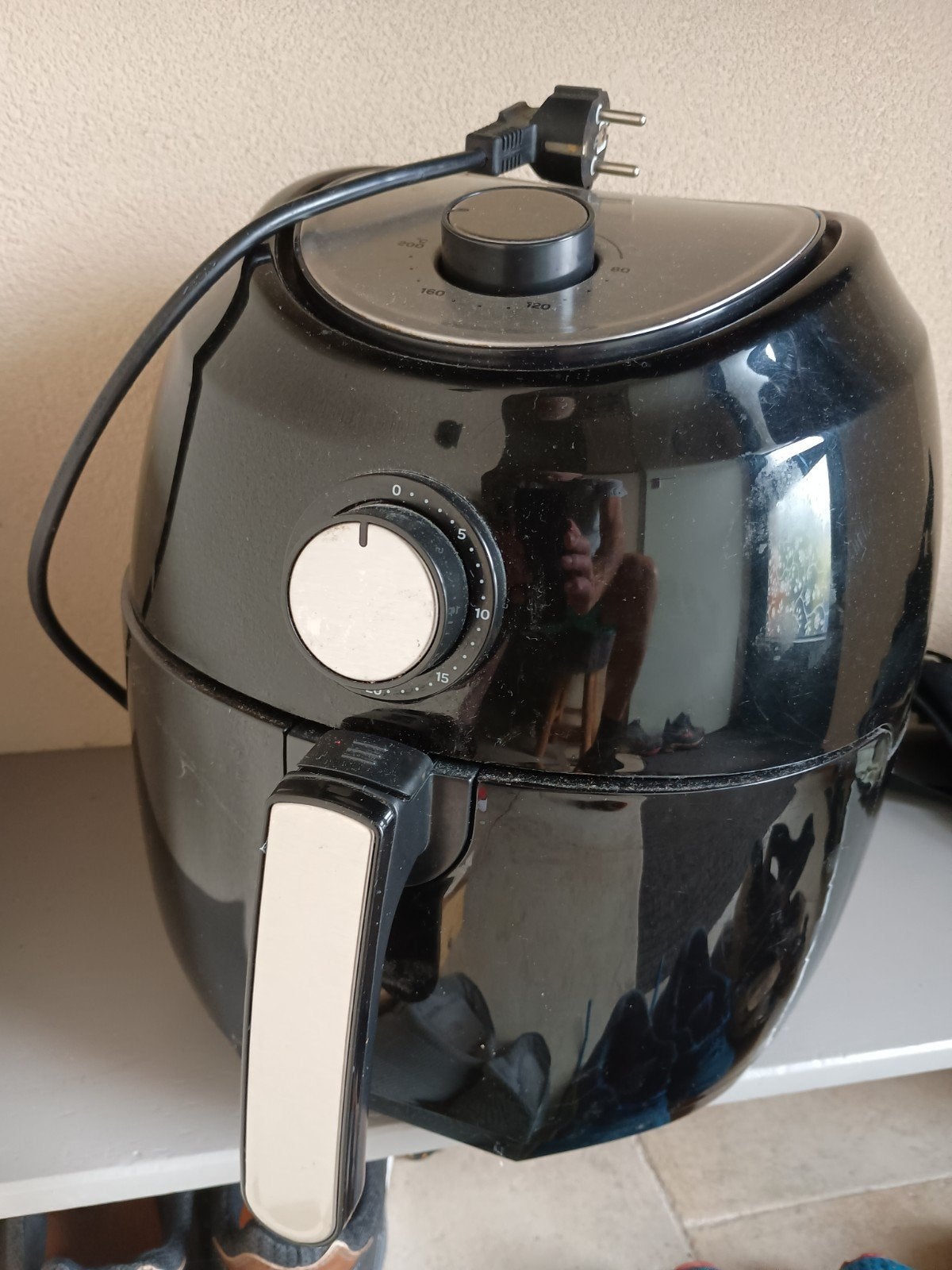 Inventum GF552H Airfryer 5,5 liter, Ophalen of Verzenden, Gebruikt, Airfryer, 1500 gram of meer