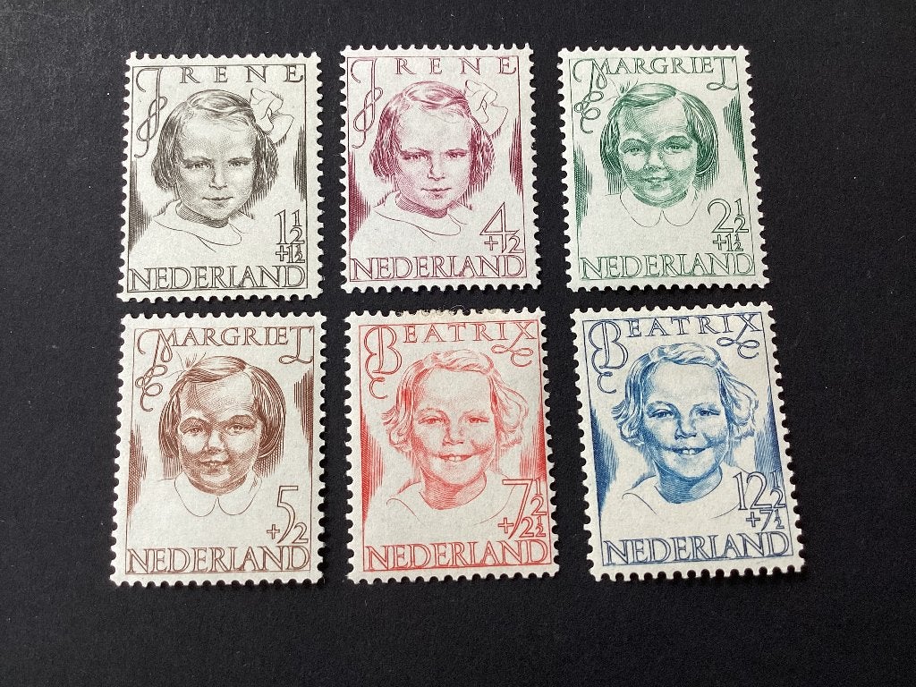 1946, Prinsessenzegels, 454-459, Postzegels en Munten, Verzenden, Na 1940, Postfris
