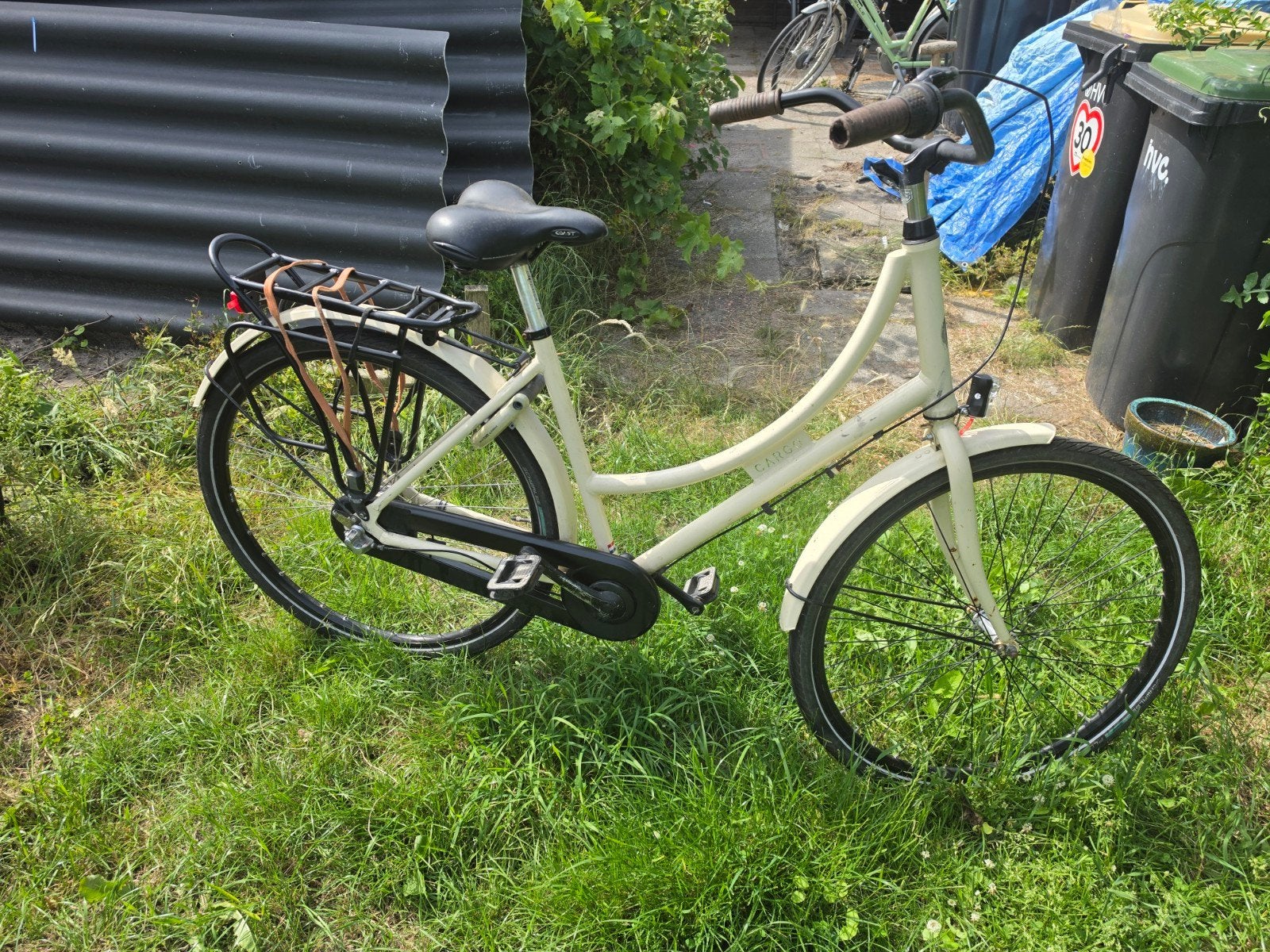Damesfiets met lage instap - Crème kleur, Fietsen en Brommers, Fietsen | Dames | Damesfietsen, Gebruikt, Overige merken, (Extra) lage instap