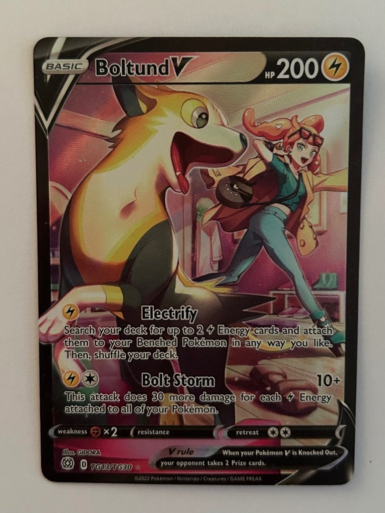 Pokémon kaart Boltund, Ophalen, Zo goed als nieuw, Losse kaart