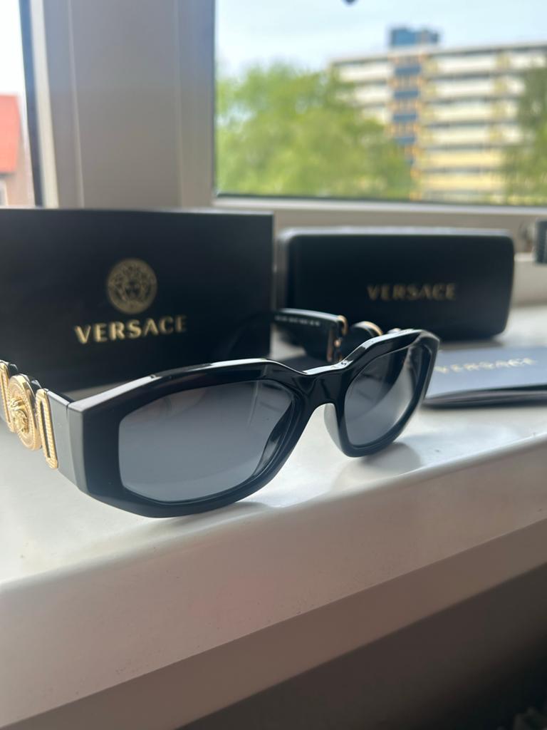 Versace Zonnebril Zwart - BIGGIE Unisex ORIGINEEL, Zonnebril, Zwart, Gianni Versace, Ophalen of Verzenden
