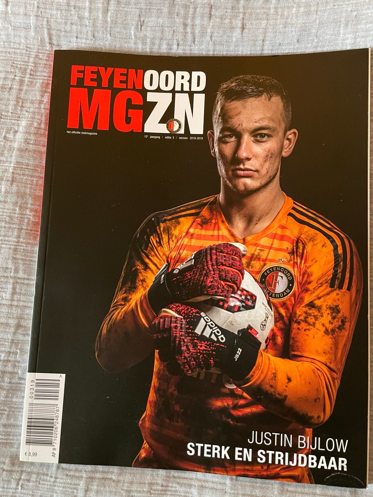 Feyenoord MGZN Seizoen 2018-2019 - Justin Bijlow, Ophalen of Verzenden, Zo goed als nieuw, Sport en Vrije tijd