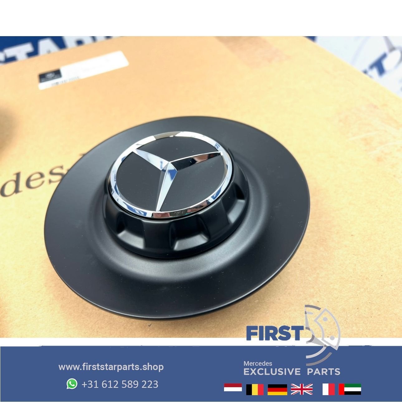 AMG NAAFKAPPEN SET 4 ZWART voor W253 C253 GLC63 GLC63S NAAFD, Gebruikt, -, -, Ophalen of Verzenden